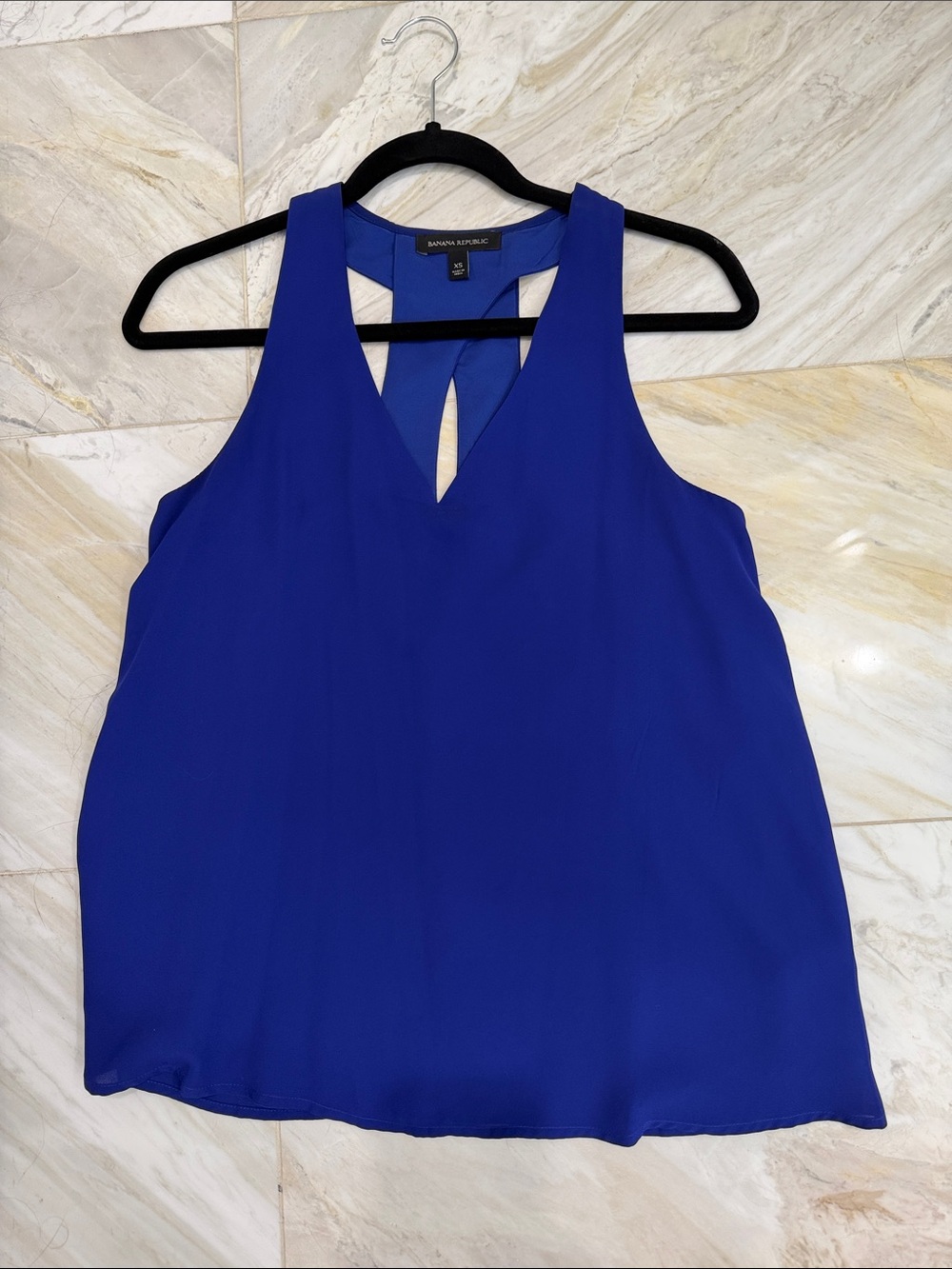Banana Republic Cobalt Blue V-Neck Tank